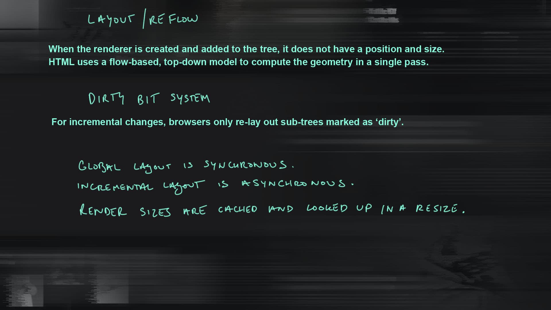 Render Tree layout