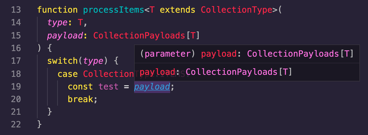 Hover on payload and see generic