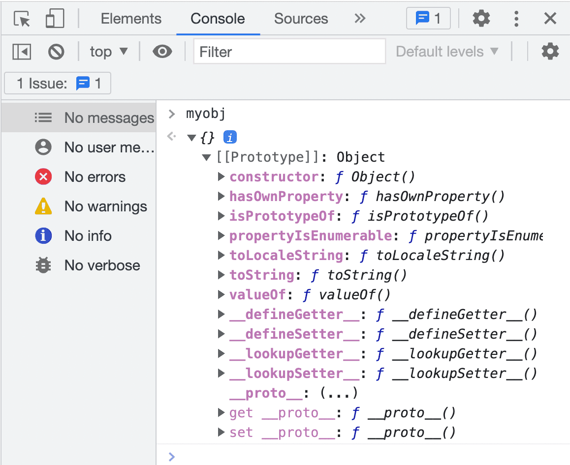 Properties of Object