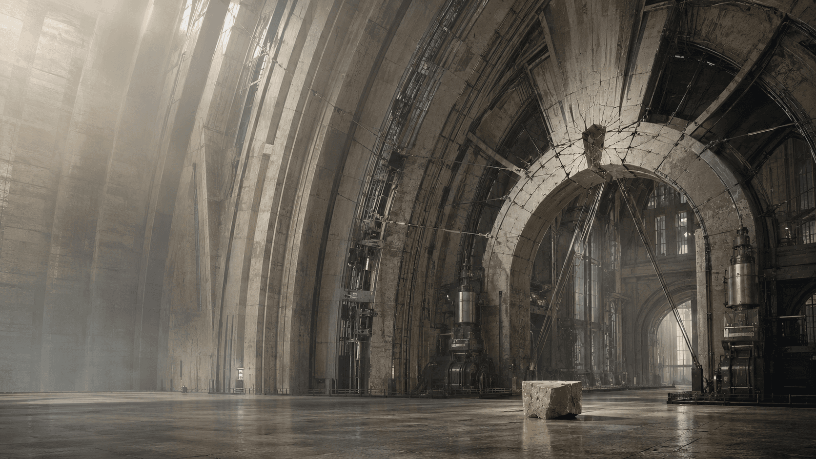 A church shaped hole